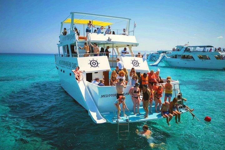 Blue Lagoon Boat Adventure with Bus Transfer from Paphos