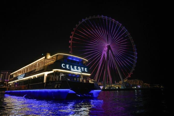 Luxury Dubai Marina Dhow Cruise – International Buffet & Tanoura