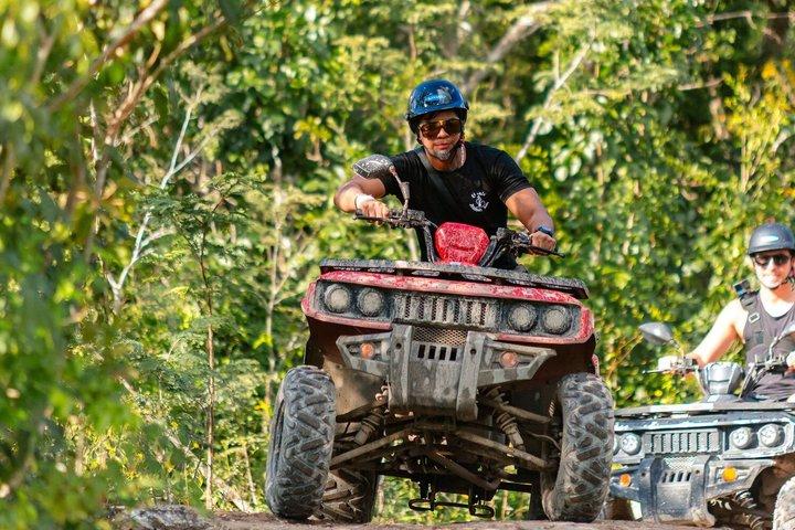 Best Cozumel ATV Jungle Tour + Jade Cavern + Beach + Locker