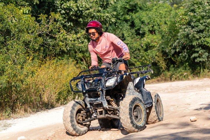 Best Cozumel ATV Jungle Tour + Jade Cavern + Beach + Locker