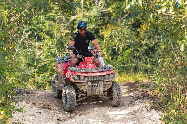 Best Cozumel ATV Jungle Tour + Jade Cavern + Beach + Locker