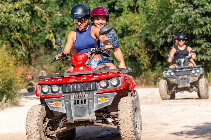 Best Cozumel ATV Jungle Tour + Jade Cavern + Beach + Locker