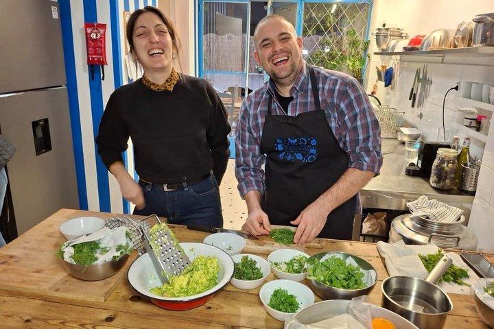 Athens: Evening Meze Class with Wine and Spirits