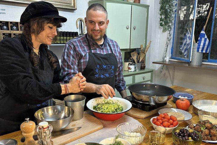 Athens: Evening Meze Class with Wine and Spirits
