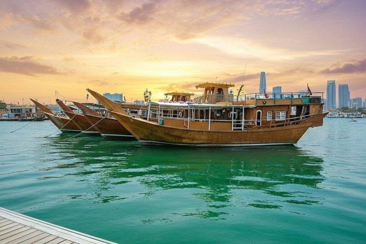 Doha: Dhow Cruise Dinner Live BBQ Buffet and Hotel Transfer