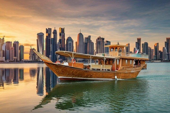 Doha: Dhow Cruise Dinner Live BBQ Buffet and Hotel Transfer