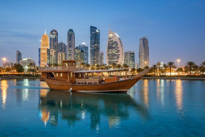 Doha: Dhow Cruise Dinner Live BBQ Buffet and Hotel Transfer