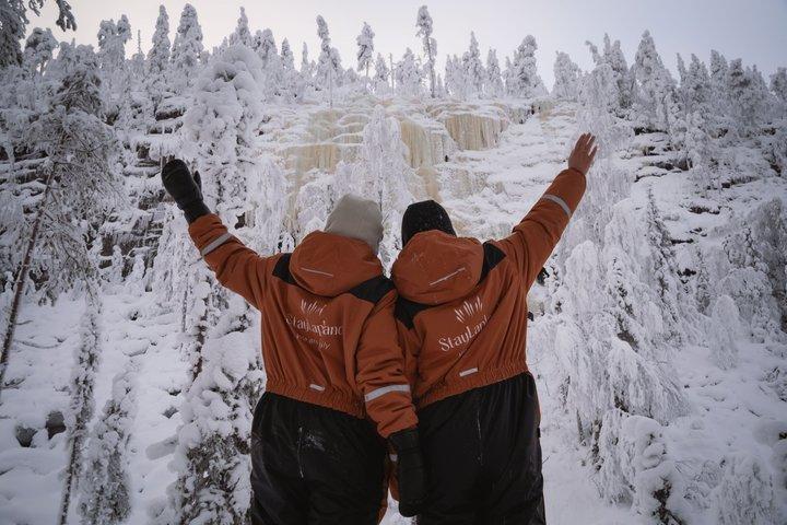 Korouoma Frozen Waterfalls Hike