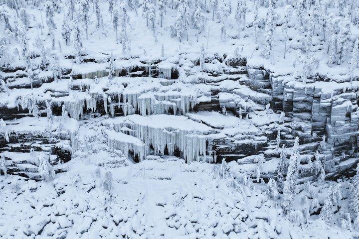 Korouoma Frozen Waterfalls Hike