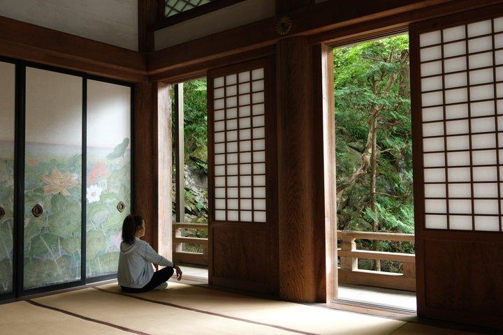 Forest Bathing in Temple and Enjoy onsen with healing power