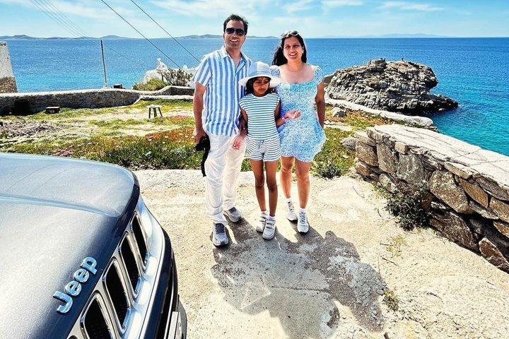 Mykonos Private Jeep Renegade Island Tour with Local Guide