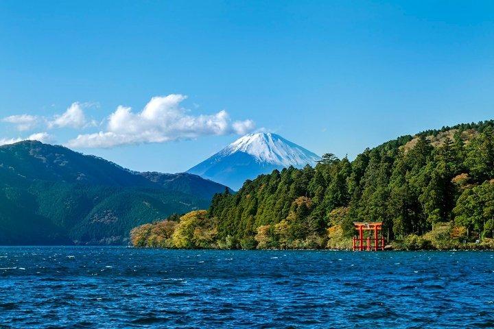 Owakudani and Lake Ashi Cruise Tour in Hakone with Mt Fuji view