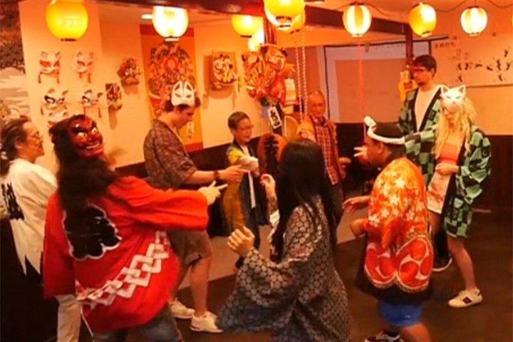 Let’s Dance Bon Odori Japanese folk Dance near Tsutenkaku