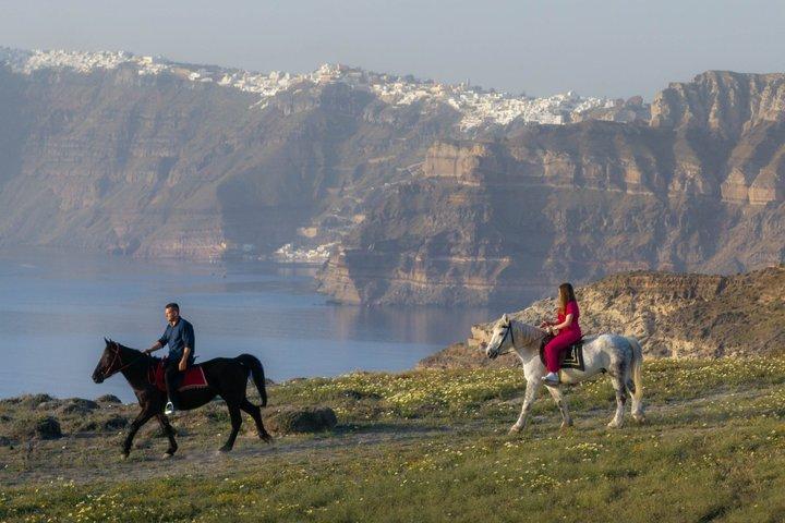 Santorini Horseback Riding Tour Caldera Views and Vineyards