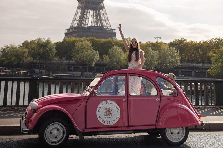 Emily in Paris Tour - in a Pink Citroën 2cv