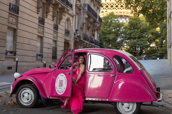 Emily in Paris Tour - in a Pink Citroën 2cv