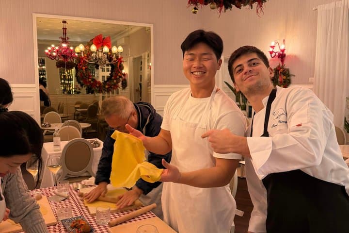 Fettuccine, Ravioli & Tiramisu Cooking Class in Rome