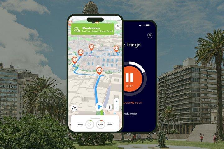 Montevideo Audio guided walking tour 3h and 19 audio commentary