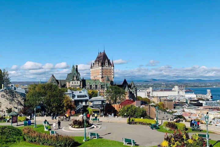 Montmorency Waterfall and Quebec City Tour from Montreal with Bus