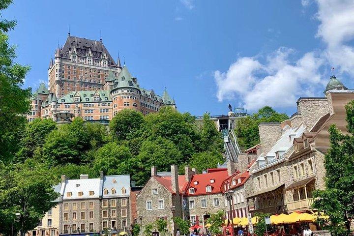 Montmorency Waterfall and Quebec City Tour from Montreal with Bus
