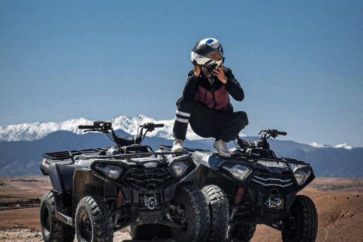 Marrakech: Agafay Desert Quad Biking, Camel Ride & Dinner Show