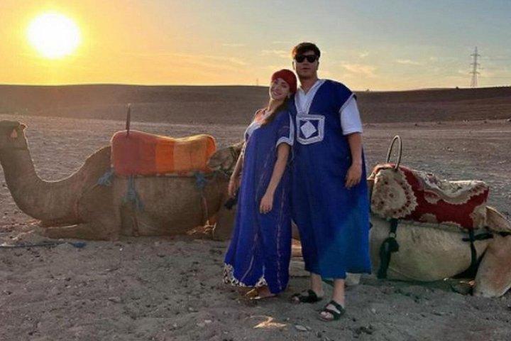 Marrakech: Agafay Desert ,Camel Ride & quad bike and Dinner show