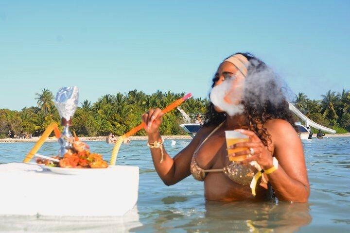 Punta cana Hip Hop Party Boat Live DJ unlimited drinks &sand-bar
