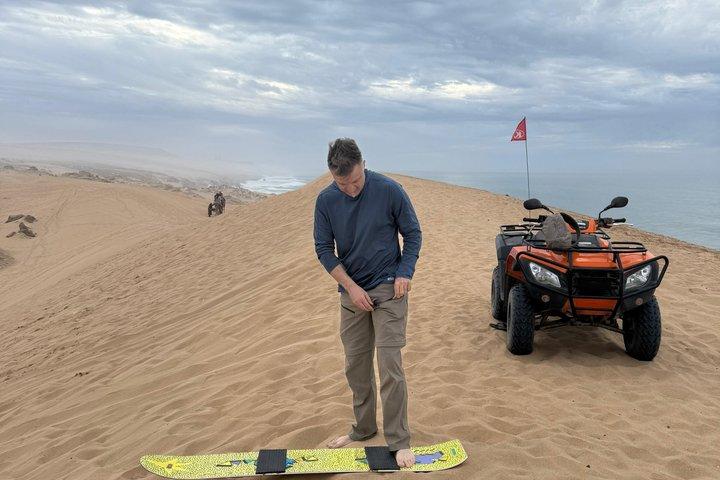 Agadir Sandboarding and Canyon Visit Experience at Timlalin Dunes