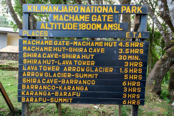 Kilimanjaro One Day Hike Tour Via Machame Route