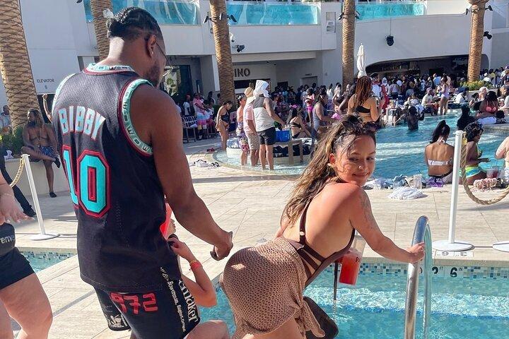 Las Vegas Hip Hop Pool Crawl with Party Bus W All YOU CAN DRINK