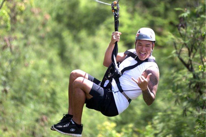 Oahu:6 Zipline Adventure (Optional Waikiki Shuttle for 10am Tour)