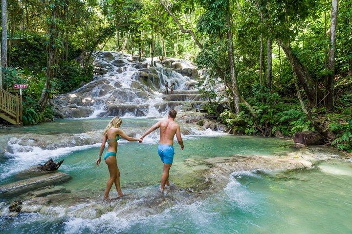 Private Blue Hole and Dunn's River Falls Tour From Negril Jamaica