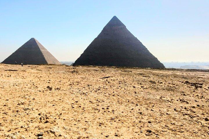 Grand Egyptian Museum and Giza Pyramids, at west Giza
