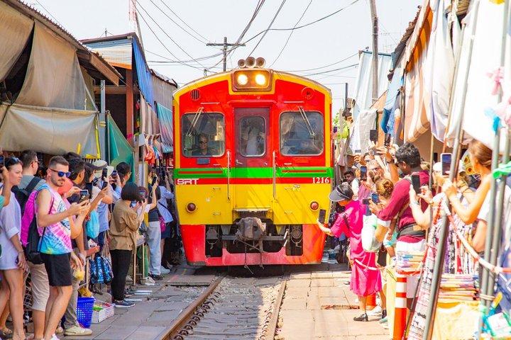 Maeklong Railway and Floating Market Tour from Bangkok