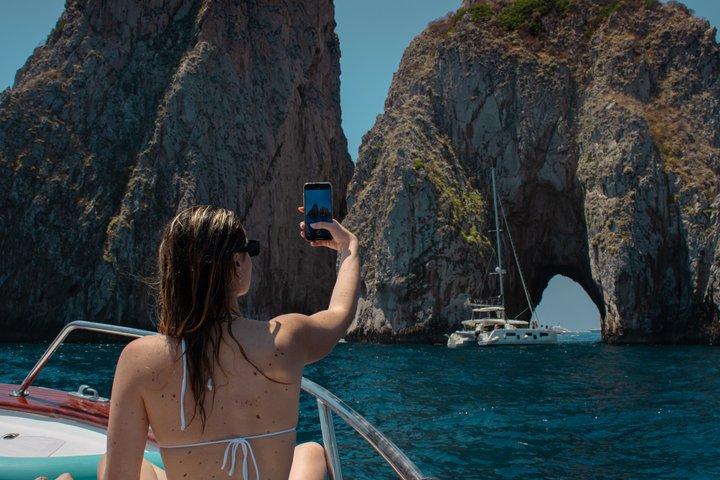 Capri Boat tour from Positano with Light Lunch, Drinks & Swim