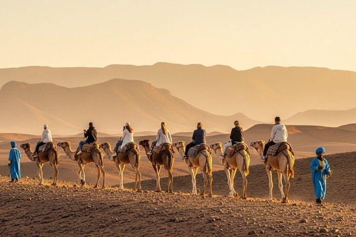 Agafay Desert Camel Ride at Sunset with Dinner Show