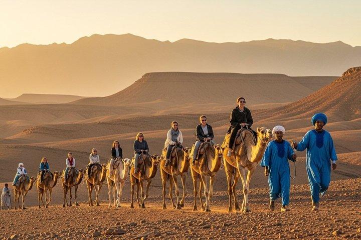 Agafay Desert Camel Ride at Sunset with Dinner Show