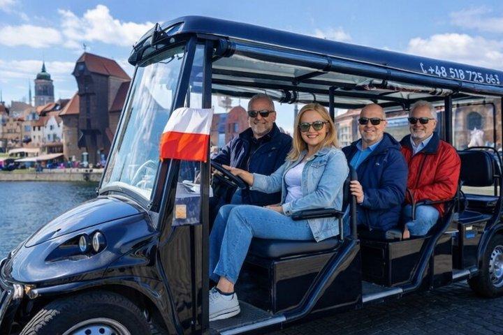 Premium City Tour Gdansk 'Golf Cart & Local Beer & Hidden Gems