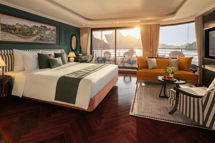 Premium 2 Day Diana Balcony Cruise in Ha Long Bay and Lan Ha Bay