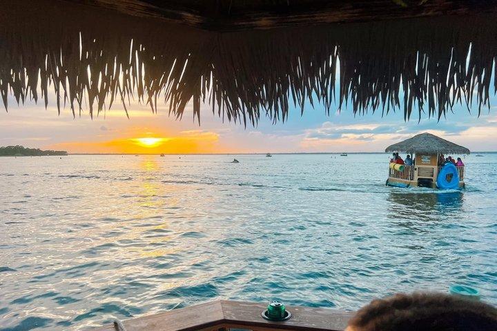 Sunset Tailfins Tiki Boat Crab Island(1.5Hours)