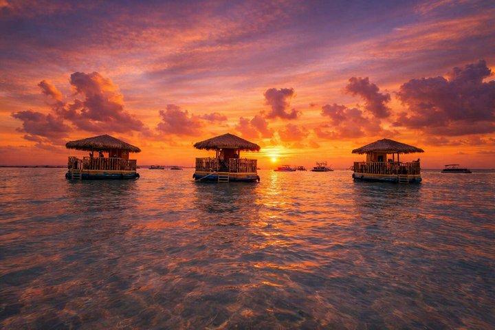 Sunset Tailfins Tiki Boat Crab Island(1.5Hours)