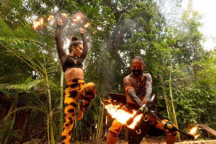Ziplining in Cancun with ATV Ride, Cenote & Transportation.