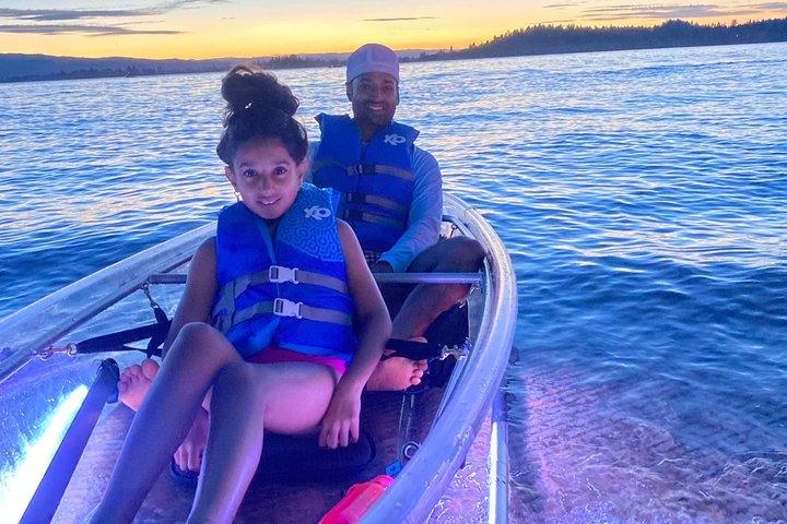 Sunset LED Clear Kayak Rentals for Glacier Park