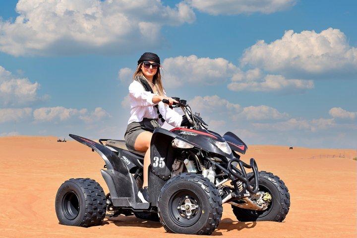 Half Day Dubai Desert Safari with Quadbike Buggy Ride and Camels