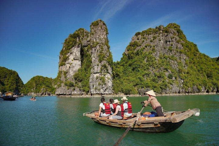 Dolphin Luxury Cruise Halong Bay 5 Star Day Tour from Hanoi