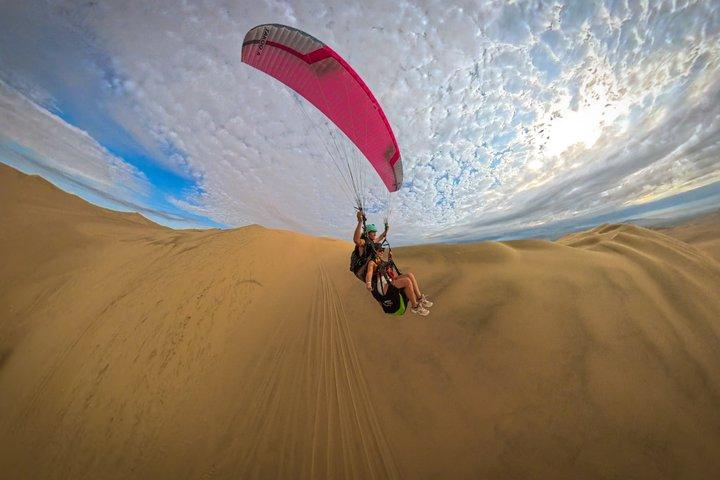 Paragliding over the Huacachina