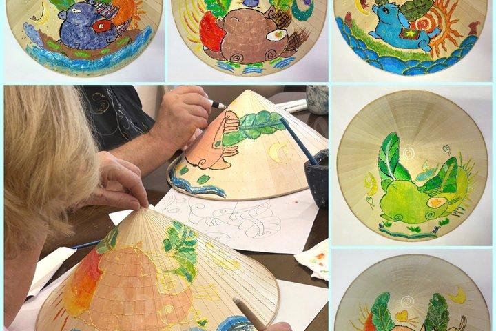 Paint & Personalize a Vietnamese Non La with Traditional Folk Art