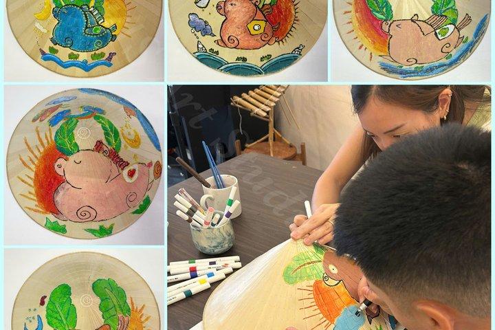 Paint & Personalize a Vietnamese Non La with Traditional Folk Art