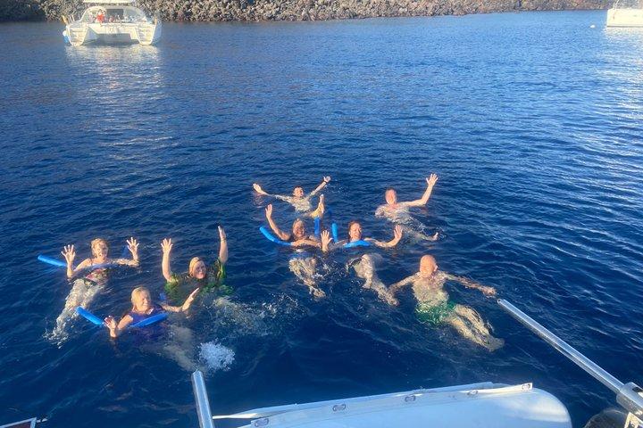 Private Daytime Santorini Luxury Catamaran Cruise: BBQ & Open Bar