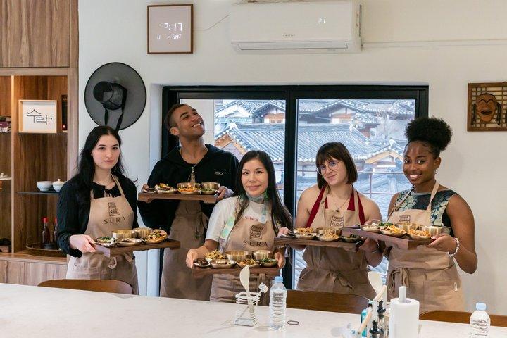 A Complete Korean Table Experience with Hanok View
